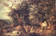 BRUEGEL, Pieter the Elder The Garden of Eden (nn03) USA oil painting artist